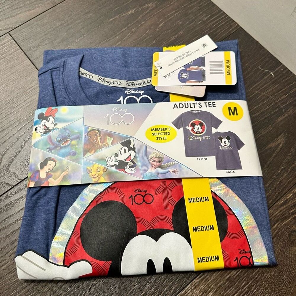 Disney Adult Size Medium 100 Year Tee New